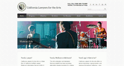 Desktop Screenshot of calawyersforthearts.org